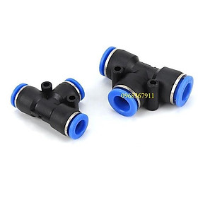 Đầu nối nhanh T khí nén phun sương PE các cỡ