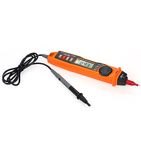 Bút Đo Điện Áp DC/AC Điện Tử Vạn Năng Cầm Tay Kèm Bộ Dò NCV Màn Hình LCD Có Đèn Nền PEAKMETER - Cam Đen