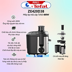 Mua Máy ép trái cây Tefal ZE420D38  - Hàng Chính Hãng - Bảo Hành 12 Tháng