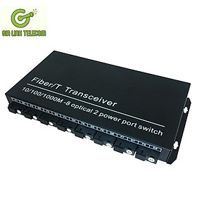 Bộ chuyển đổi quang điện 8 quang 2 LAN - Converter quang 1Gbps