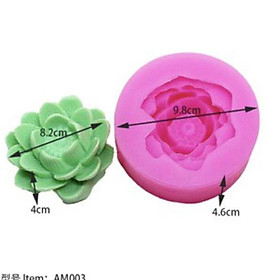Mua Khuôn silicon 4D rau câu hoa sen đại 9 8cm