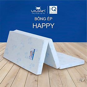 Mua Nệm Bông Ép HAPPY Gấp 3 Vivian Vải Gấm Damask Không Chần