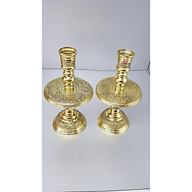 Mua Bộ 2 chiếc chân nên thờ cúng bằng đồng thau cao cấp không than rỉ BH7688