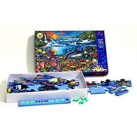 Tranh xếp hình Tia Sáng Jigsaw Puzzle 035 mảnh phát triển trí tuệ cho bé - Thiên Đàng Nhiệt Đới- MSP: 035-002