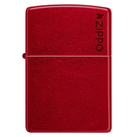 Bật Lửa Zippo Chính Hãng Candy Apple Red Logo - Đỏ Bóng Sáng, Kèm Hộp Quà, Bảo Hành Trọn Đời