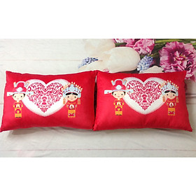 Mua Set 2 Vỏ gối Cô dâu chú rể 40-60cm