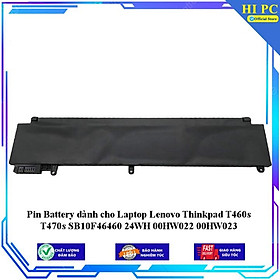 Pin Battery dành cho Laptop Lenovo Thinkpad T460s T470s SB10F46460 24WH 00HW022 00HW023 - Hàng Nhập Khẩu 