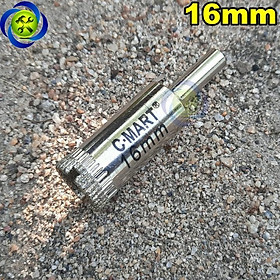 Mua Mũi khoan kính 16mm C-MART A3103-16 màu trắng chuôi tròn
