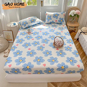 Bộ Ga Giường Và Vỏ Gối Cotton Korea ADU79 Bedding Đủ Kích Thước Trải Nệm 1m4, 1m6, 1m8 Chưa Gồm Chăn