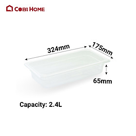 Mua Hộp nhựa đựng thực phẩm 1/3  cao 65mm  2.4L HORECA Samkwang SKCAMEL PC231FP