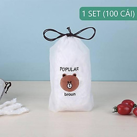 Mua Sét 100c (50c) Màng Bọc Thực Phẩm PE Có Chun Bo Tái Sử Dụng Được Nhiều Lần