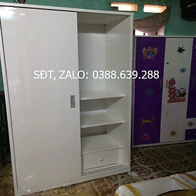 Tủ nhựa 2 buồng cánh lùa