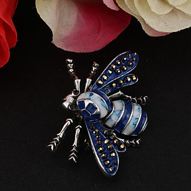 Fashion Animal Insect Bee Brooch Pin Rhinestone Personality Brestpin Brown
