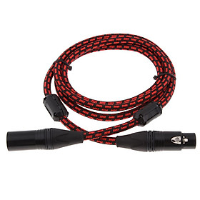 3Pin XLR Male to XLR Female Balance Audio Cable for Mic Mixer Amp