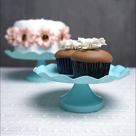 3pcs Cake Stand Dessert Holder for Wedding Party Home Hotel Decor Blue