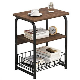 Mua Bàn bên sofa  bàn góc 3 tầng để sách báo tạp chí PEHOUSE hiện đại sang trọng 62*40*30cm