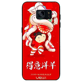 Ốp lưng in cho Samsung S7 Edge Mẫu Múa Lân