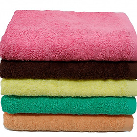 Lốc  2 khăn tắm màu 50*100 cm cotton