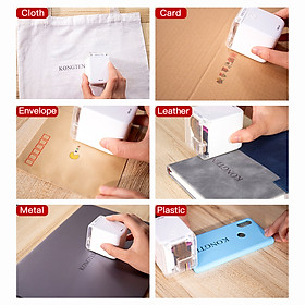 MBrush Handheld Printer Portable Mini Inkjet Printer Color Barcode Printer 1200dpi with Ink Cartridge APP for Customized