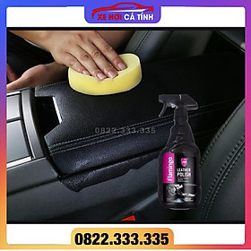 Hình ảnh Xịt dưỡng nội thất ghế da Flamingo leather polish F029 loại cao cấp hàng chính hãng