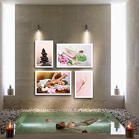Bộ khung ảnh treo tường composite spa kèm đinh 3 chân  KA216