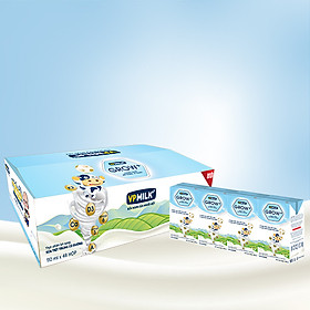 Thùng 48 Hộp Sữa Tiệt Trùng Có Đường VPMilk Grow + (110ml/ Hộp)
