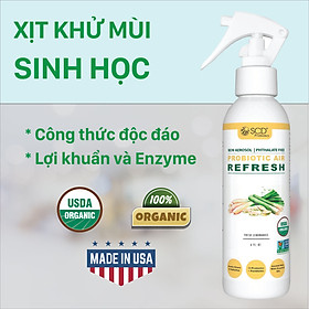 Chai khử mùi Sinh học - Hương Sả - 177ml - Probiotics Air Refresh (SCD Probiotics, USA)