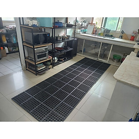 Thảm cao su chống trơn trượt nhà bếp House Mat H3525 lỗ dày 2cm