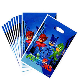 10 túi quà Party gift bag 17 x 25 cm chủ đề PJ Mask