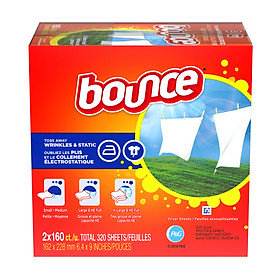 Combo 2 hộp Giấy Thơm Quần Áo Bounce 160 tờ x 2 hộp