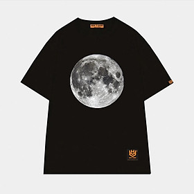 Áo thun unisex in hình Mặt Trăng tròn Moon shirt BND361 - Đen