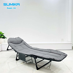 Mua Giường xếp gấp gọn 3 chân đa năng SUMIKA 181  có nệm  5 cấp độ điều chỉnh