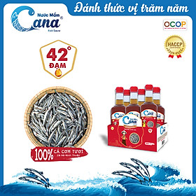 Nước mắm truyền thống CANA 42 độ Đạm - 50ml lốc 6 chai