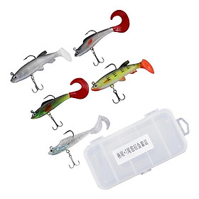 5Pcs Fishing Lures Artificial Topwater Floating Baits Freshwater Saltwater