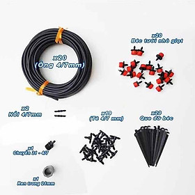 Bộ 20 đầu tưới nhỏ giọt 8 tia kèm 20m dây và đầy đủ phụ kiện tiết kiệm nước - nhỏ giọt 8 tia