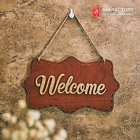 Mua Bảng Welcome gỗ treo trang trí màu sắc phong cách vintage