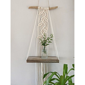 1 dây treo tường trang trí lọ hoa chậu cây macrame handmade