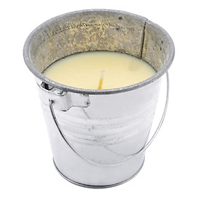 Mua Nến Thơm Xô Thiếc Lớn Hương Sả Chanh Quang Minh Candle Ftramart RID1441 (350g) - Bạc