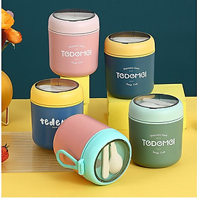 Mua Bình Ủ Cháo TEDEMEL 530ml LÕI INOX KHÔNG GỈ An toàn cho bé - Hàng chính hãng
