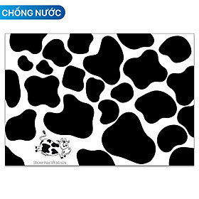 Sticker Họa Tiết Bò Sữa Kích Thước A5 Chất Lượng Cao Chống Nước