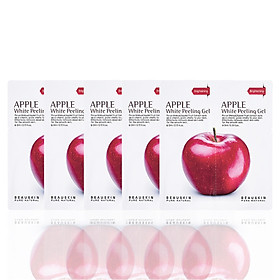 Combo 5 gói tẩy da chết sáng da sạch mụn Apple White Peeling Gel minisize