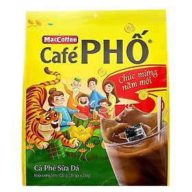 Cà phê sữa đá MacCoffee Café Phố ( 24g x 30 gói )