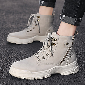 Giày Nam Giày Sneaker Thể Thao Nam Cổ Cao Phong Cách Hàn Quốc G33