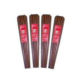 Mua Combo 4 bộ 40 đôi Đũa Đẹp Gỗ Cẩm Tiện Trụ Tròn