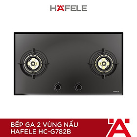 Bếp ga 2 vùng nấu Hafele HC-G782B 538.66.507 Hàng chính hãng