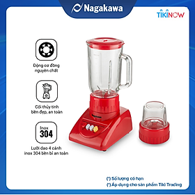 Máy Xay Sinh Tố Nagakawa NAG0806 (300W - 1.25 Lít) - Hàng Chính Hãng