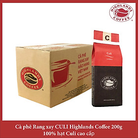 Culi Blend Thùng 12 gói Cà phê rang xay Culi Highland Coffee 200g