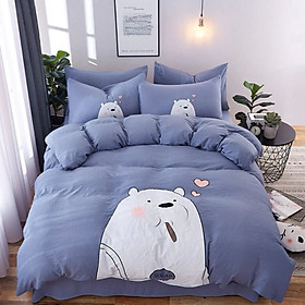 Bộ chăn ga gối Cotton cao cấp 1m6x2m MNT136