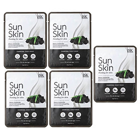 10 Đắp Mặt Nạ Than Hoạt Tính Ngừa Mụn, Sạch Nhờn Hàn quốc cao cấp ( 5 Mặt nạ than Benew + 5 Mặt nạ than ISK)