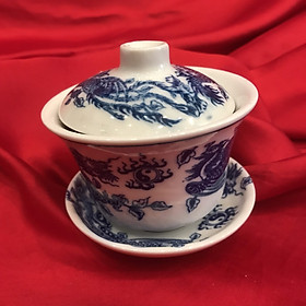 Mua Bát sâm thờ men bóng vẽ rồng Bát Tràng. Chén sâm thờ cúng Bát Tràng. Bát sâm đẹp. Bát Sâm thờ cúng tổ tiên Bát Tràng.